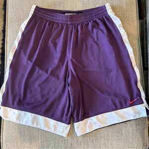 Women’s Nike Purple and White Athletic Shorts